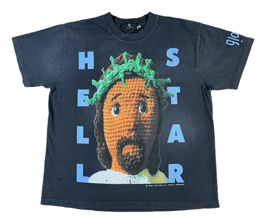 Hellstar Crochet Jesus T-Shirt