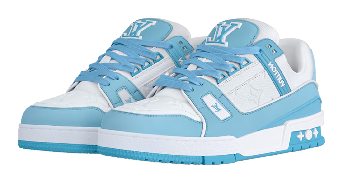 Louis Vuitton Trainer Sky Blue Size 8.5 UK / 9.5 US