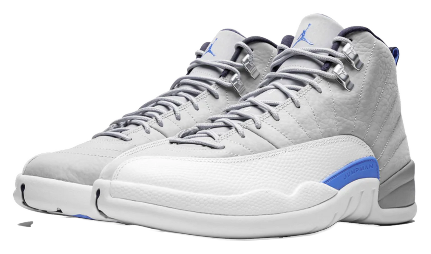 Jordan 12 Grey University Blue