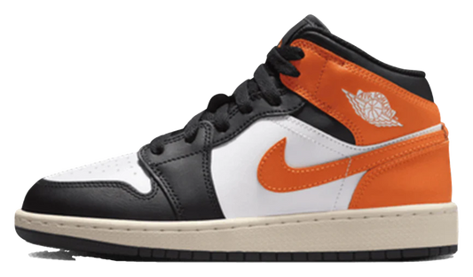 Jordan 1 Mid Black Toe Starfish(GS)