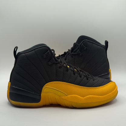 (USED) Jordan 12 Black University Gold Size 7Y