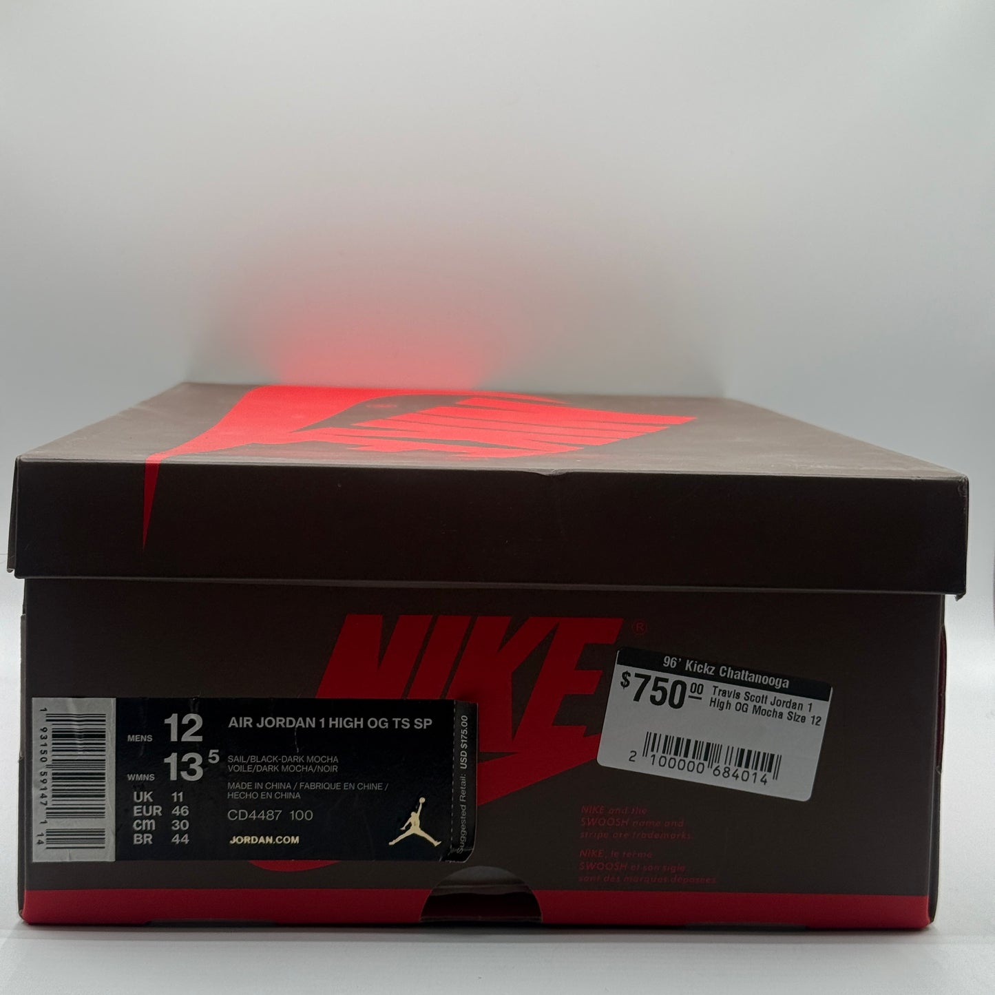 (USED) Travis Scott Jordan 1 High OG Mocha Size 12